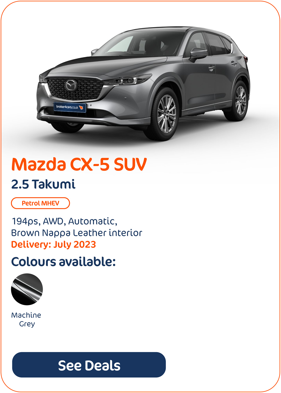 Mazda CX-5 SUV 2.5 Takumi - Click to Enquire